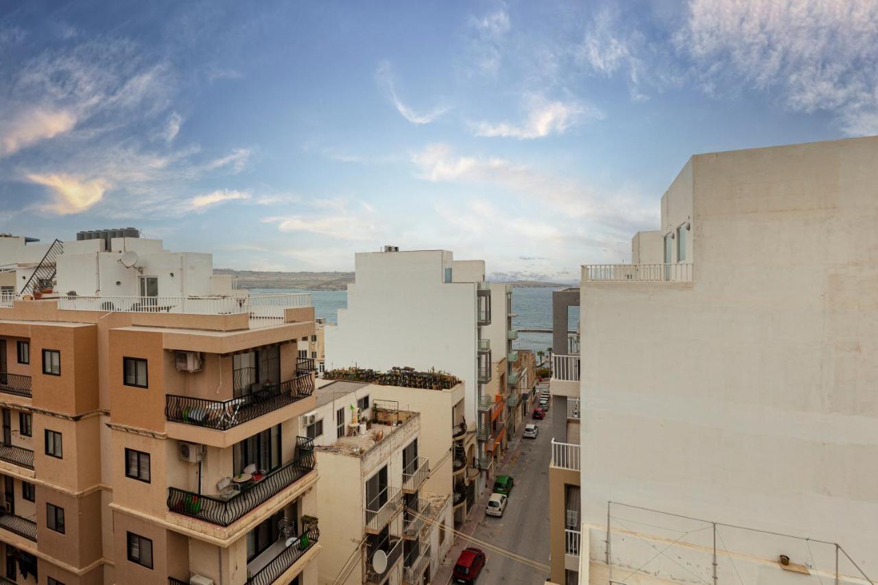 Ferienwohnung Perfect Seaview Penthouse St. Paul's Bay Exterior foto